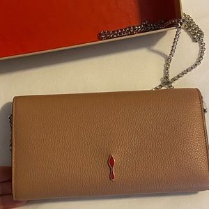 Christian Louboutin leather Boudoir chain wallet